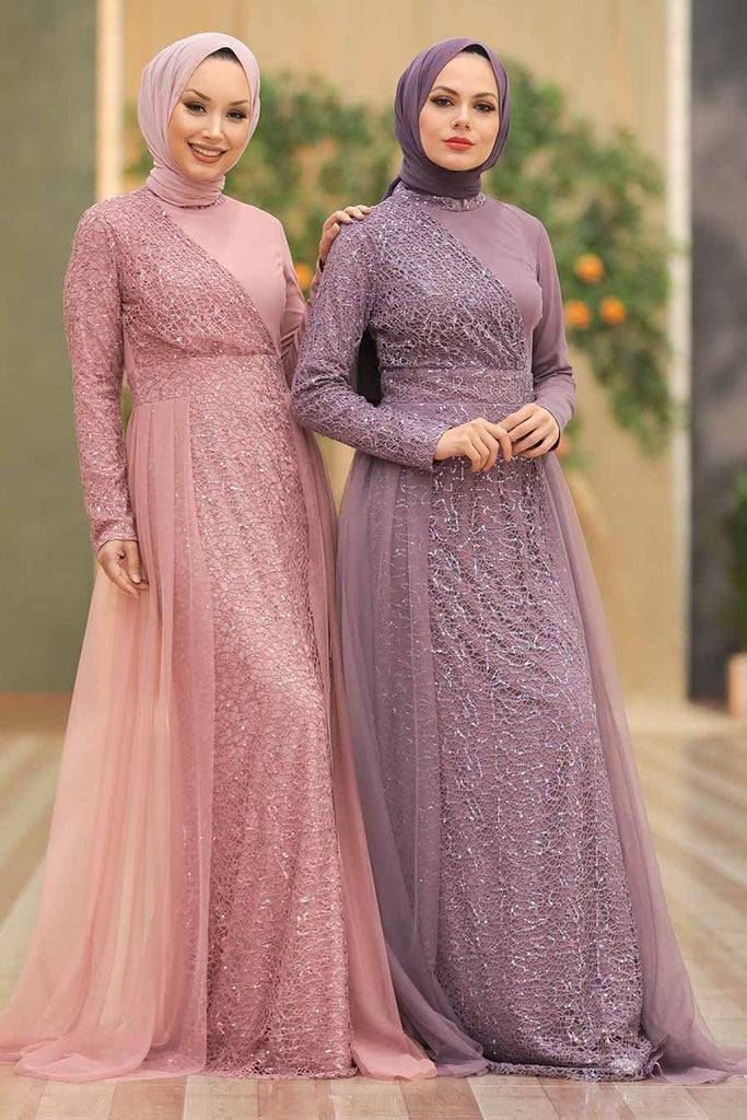 Zareen Occasion Dress is accented with sparkly sequins all over the dress. It’s cut to a body-skimming silhouette with long sleeves and a double-layer skirt to accentuate your look. This luxurious, figure-flattering gown is the perfect fit for wedding guests, bridesmaids, engagement ceremonies, and much more.  The unique pattern has an attached veil that accentuates your look to the next level, it's the dress where a second look is guaranteed no matter where ever you go. 